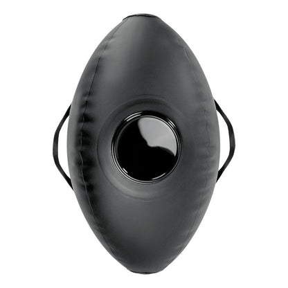 Fetish Fantasy Series Body Dock Inflatable Love Ball - Black Inflatable Cushion with Black 15.2 cm Dildo