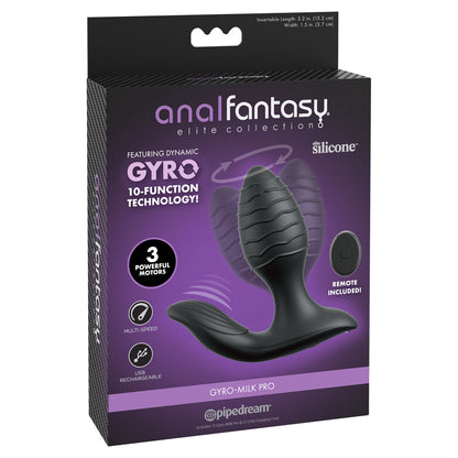 Anal Fantasy Elite Gyro-Milk Pro -  -  USB Rechargeable Gyrating Butt Plug