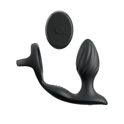 Anal Fantasy Elite Ass-Gasm Gyro-Milk Pro -  USB Rechargeable Gyrating Butt Plug with Cock Ring