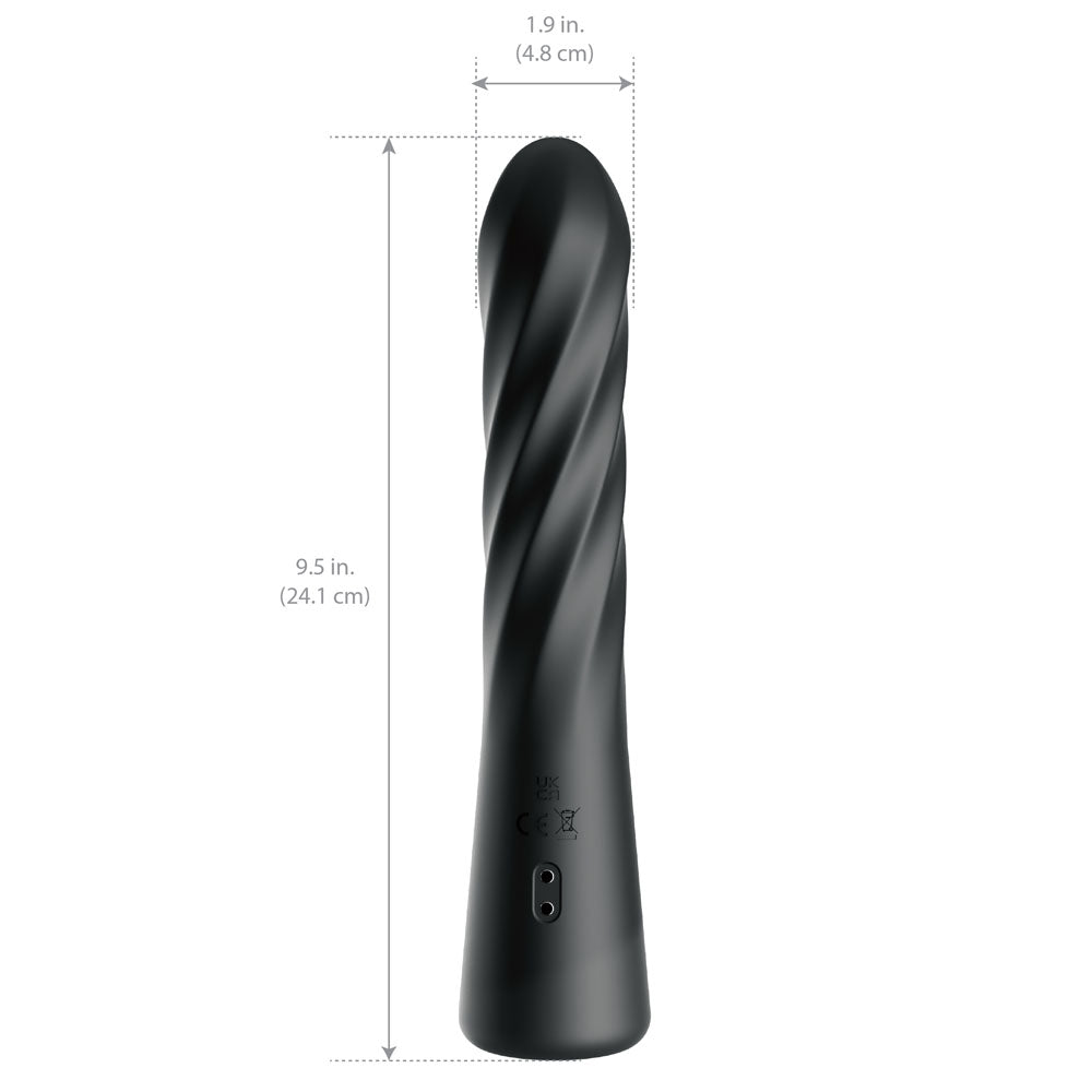 Anal Fantasy Elite Twist Ecstasy -  -  24.1 cm USB Rechargeable Twisting & Thrusting Anal Vibrator