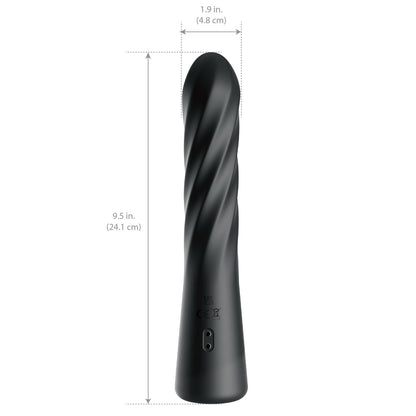 Anal Fantasy Elite Twist Ecstasy -  -  24.1 cm USB Rechargeable Twisting & Thrusting Anal Vibrator