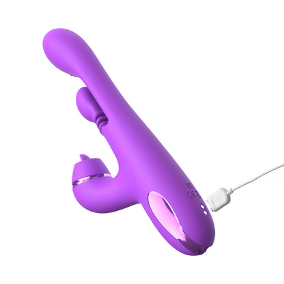 Fantasy For Her IntiMotion Pulse Pro -  24 cm USB Rechargeable Swirling & Flicking Rabbit Vibrator