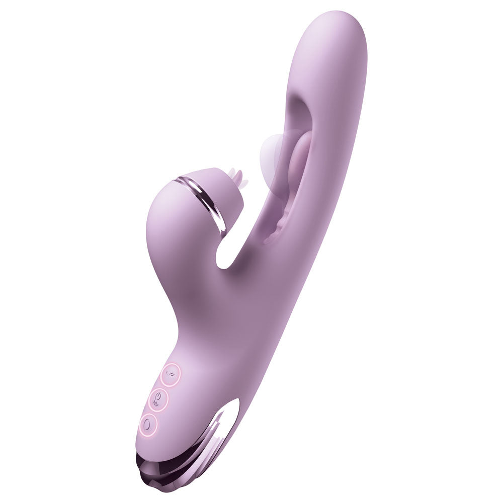 Fantasy For Her G-Touch Pulse Pro -  -  23.4 cm USB Rechargeable Rabbit Vibrator with Flicking Shaft and Tip