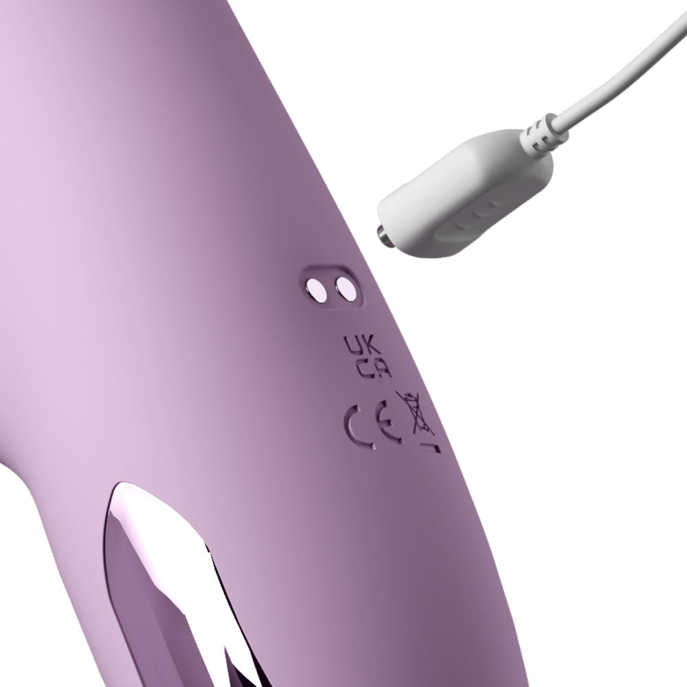 Fantasy For Her G-Touch Pulse Pro -  -  23.4 cm USB Rechargeable Rabbit Vibrator with Flicking Shaft and Tip