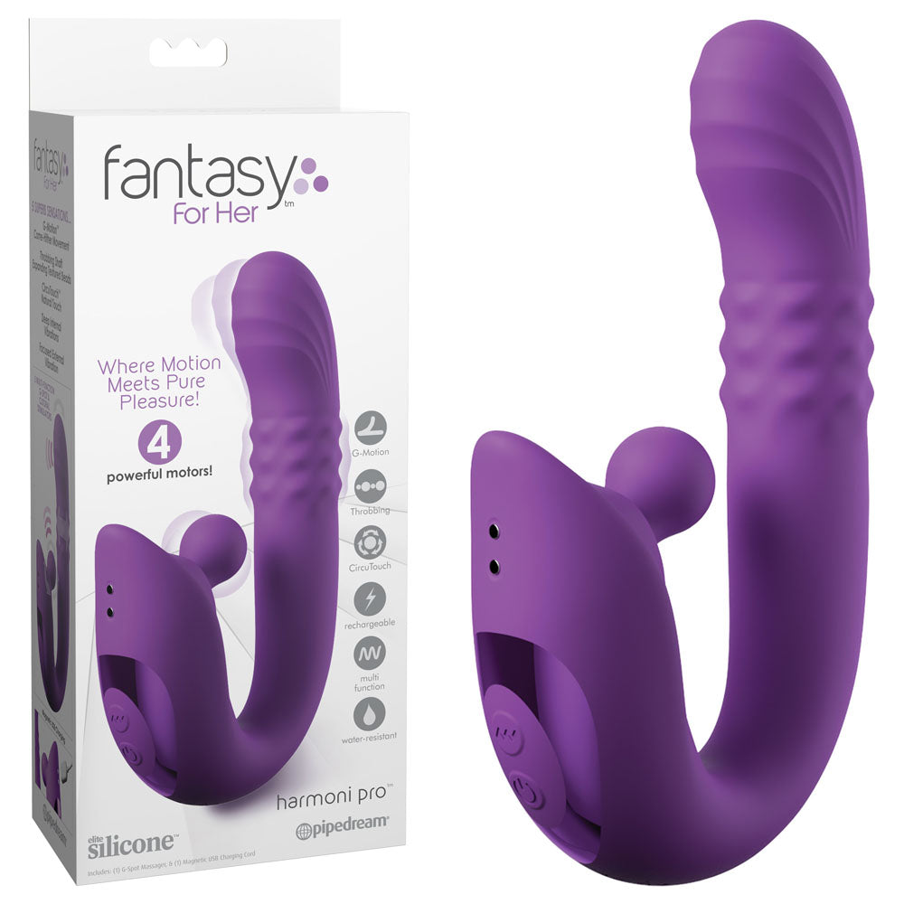 Fantasy For Her Harmoni Pro -  -  17.8 cm USB Rechargeable Throbbing Vibrator