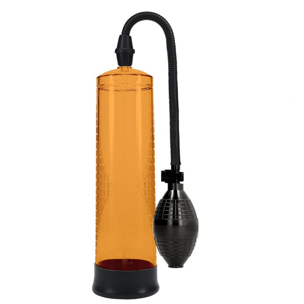 PUMPED Basic Pump 1 - Orange - Orange Penis Pump