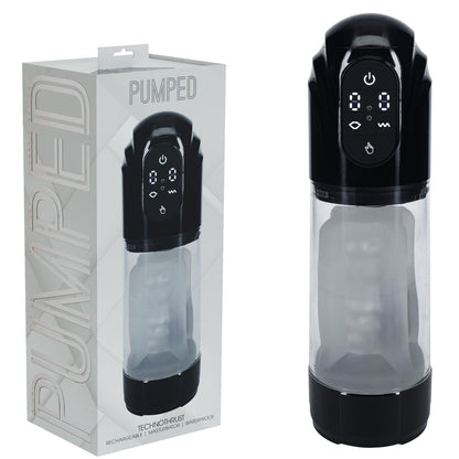 PUMPED TechnoThrust Auto Masturbator - /Clear USB Rechargeable Auto Maturbator