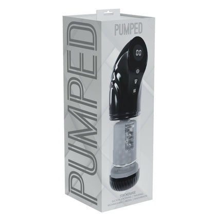 PUMPED Strokemate - /Clear USB Rechargeable Sucking Rotating and Thrusting Auto Masturbator