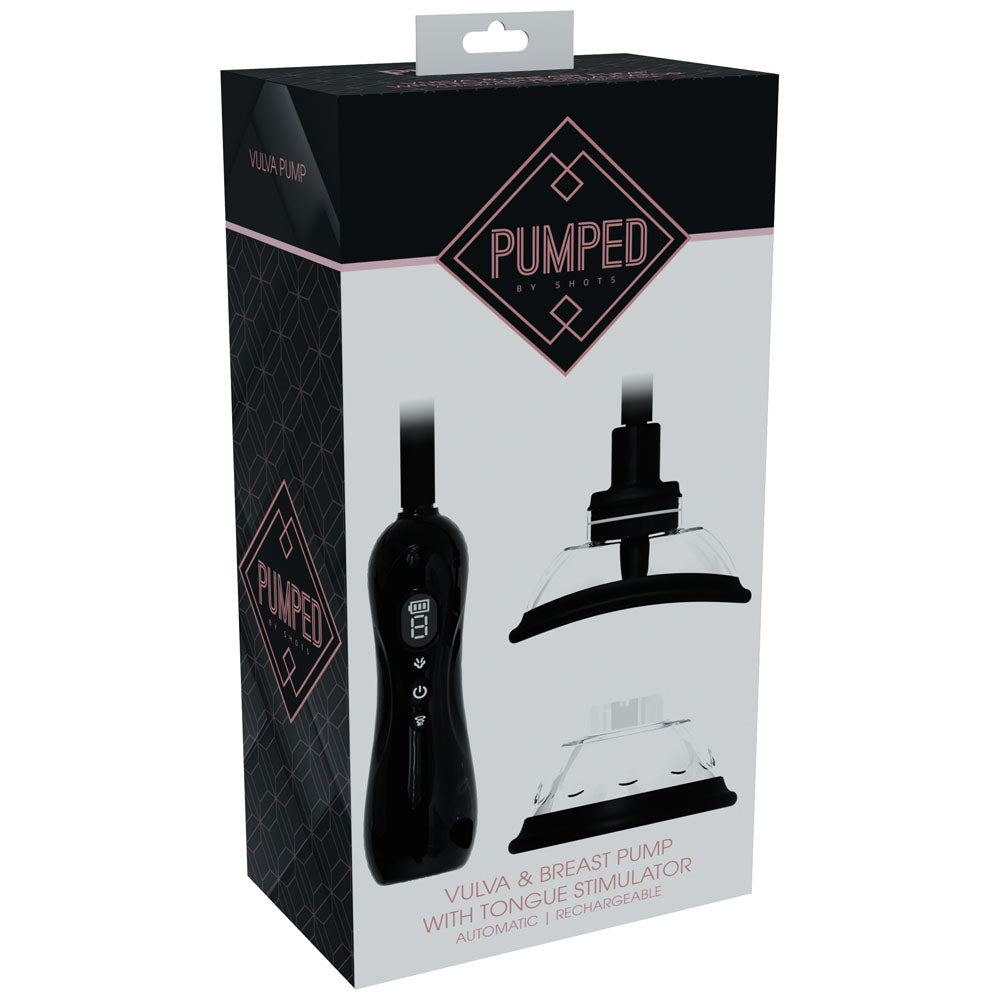 PUMPED Vulva & Breast Pump with Tongue Stimulator -  -  USB Rechargeable Ladies Pump Set