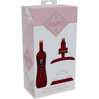 PUMPED Vulva & Breast Pump with Tongue Stimulator -  -  USB Rechargeable Ladies Pump Set