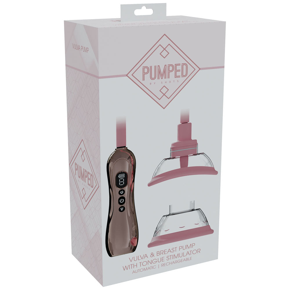 PUMPED Vulva & Breast Pump with Tongue Stimulator -  -  USB Rechargeable Ladies Pump Set