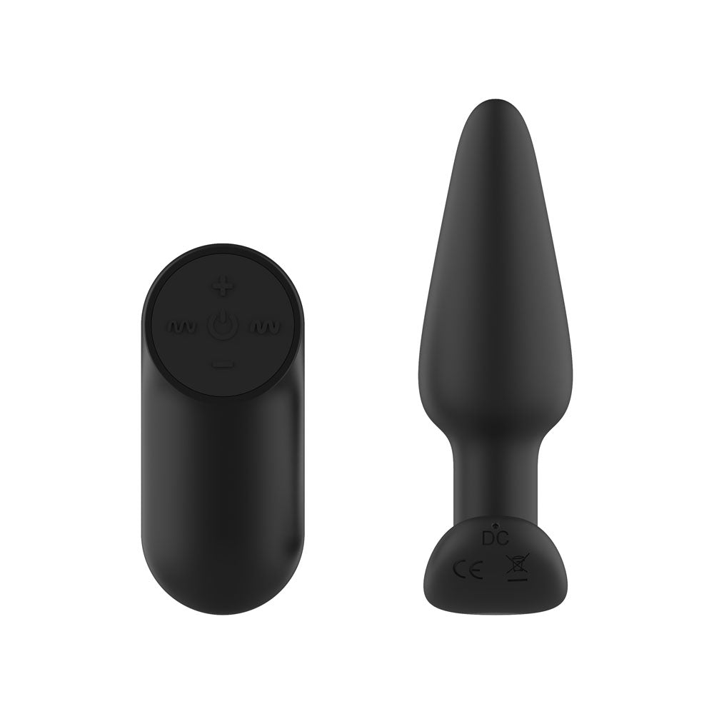 Passion Play Silicone Vibrating Butt Plug with Remote -  10.4 cm USB Rechargeable Vibrating Butt Plug with Wireless Remote