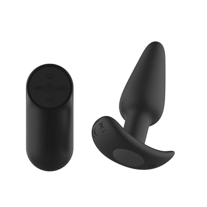 Passion Play Silicone Vibrating Butt Plug with Remote -  10.4 cm USB Rechargeable Vibrating Butt Plug with Wireless Remote