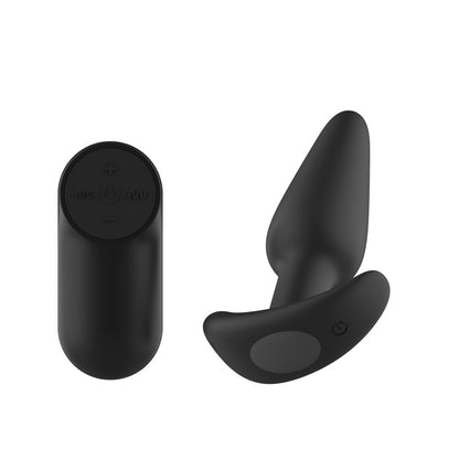 Passion Play Silicone Vibrating Butt Plug with Remote -  10.4 cm USB Rechargeable Vibrating Butt Plug with Wireless Remote