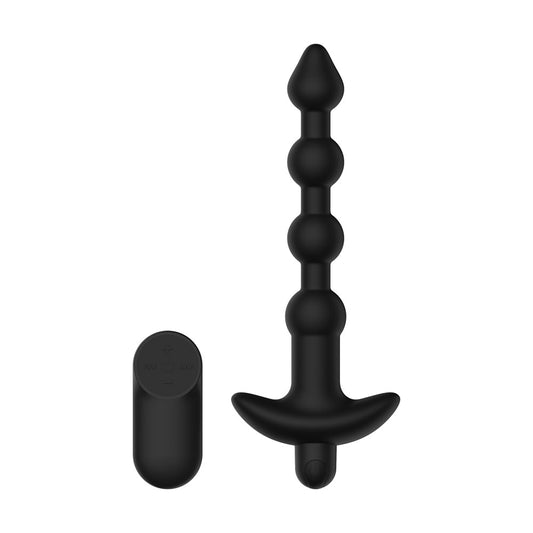 Passion Play Vibrating Anal Beads with Remote -  USB Rechargeable Vibrating Anal Beads with Wireless Remote
