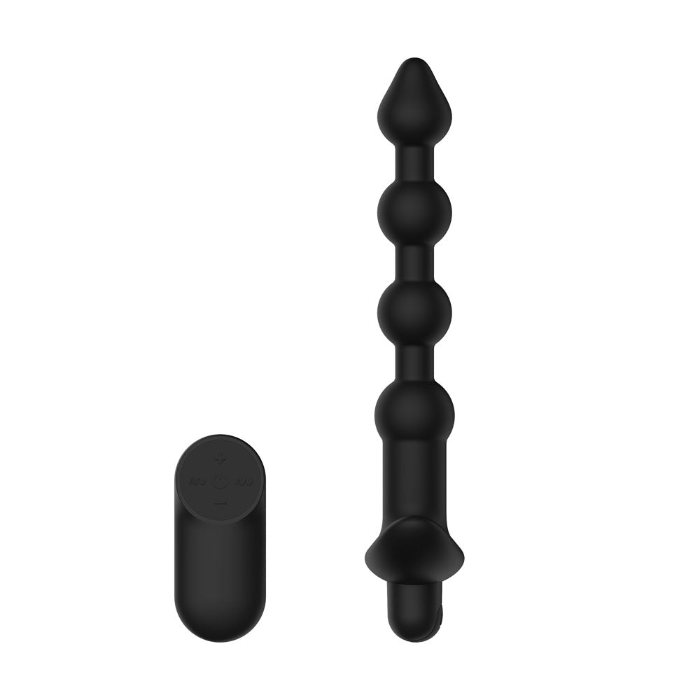 Passion Play Vibrating Anal Beads with Remote -  USB Rechargeable Vibrating Anal Beads with Wireless Remote