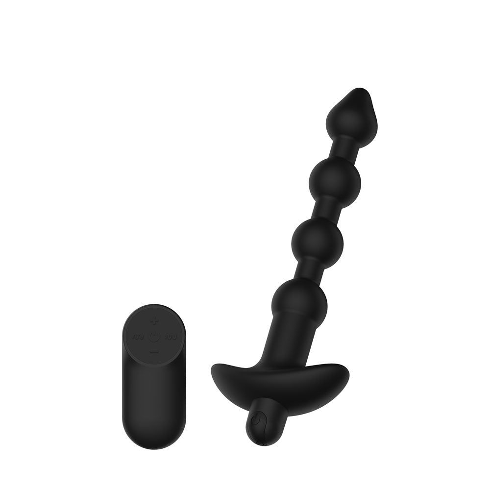 Passion Play Vibrating Anal Beads with Remote -  USB Rechargeable Vibrating Anal Beads with Wireless Remote