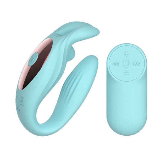 Passion Play Rabbit Couple Vibe with Remote Controller -  USB Rechargeable Couples Vibrator with Wireless Remote