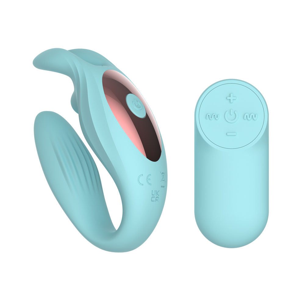 Passion Play Rabbit Couple Vibe with Remote Controller -  USB Rechargeable Couples Vibrator with Wireless Remote