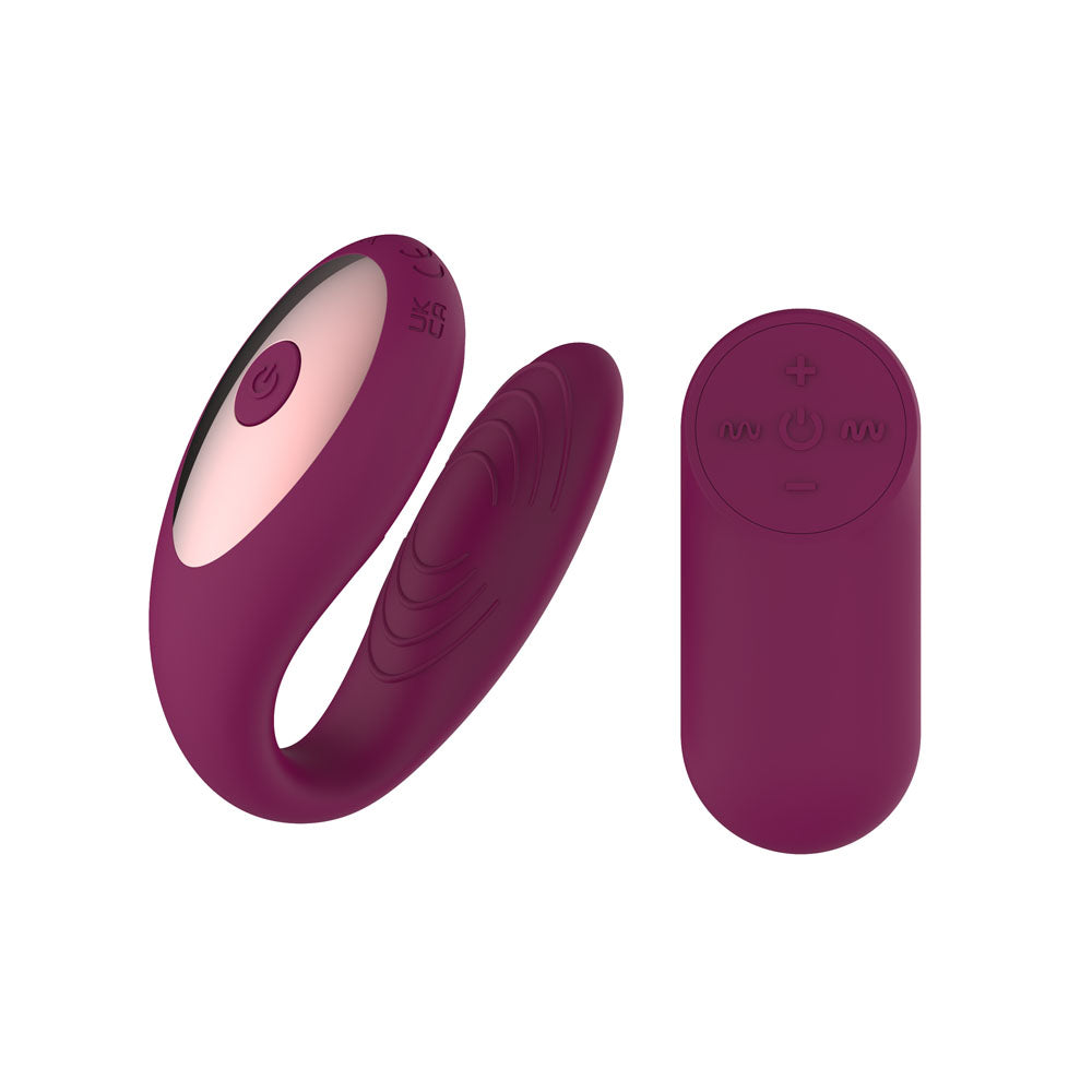 Passion Play Couple Vibe with Remote Controller -  USB Rechargeable Couples Vibrator with Wireless Remote