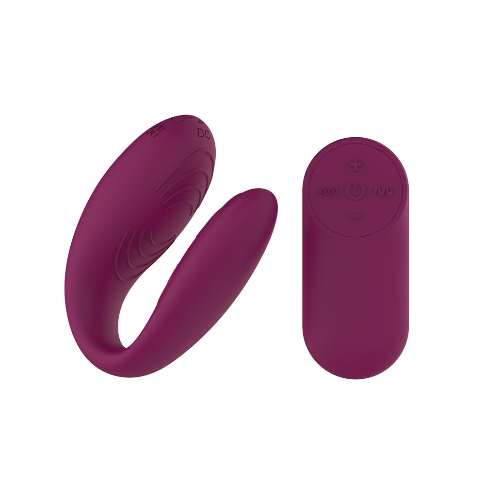 Passion Play Couple Vibe with Remote Controller -  USB Rechargeable Couples Vibrator with Wireless Remote