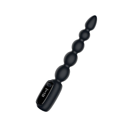 Passion Play Vibrating Anal Beads with LED Screen -  23 cm USB Rechargeable Vibrating Anal Beads