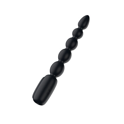 Passion Play Vibrating Anal Beads with LED Screen -  23 cm USB Rechargeable Vibrating Anal Beads