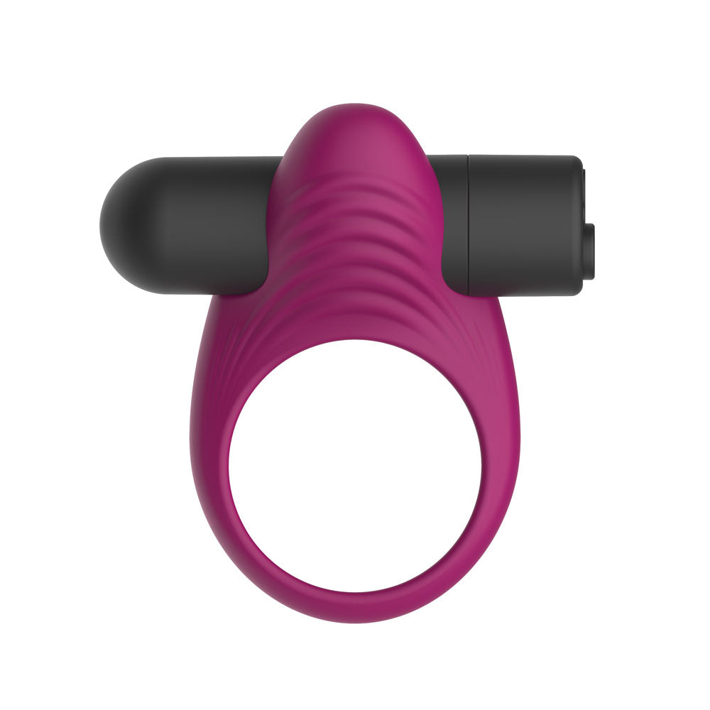 Passion Play Silicone Vibrating Cockring -  USB Rechargeable Vibrating Penis Ring