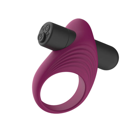 Passion Play Silicone Vibrating Cockring -  USB Rechargeable Vibrating Penis Ring