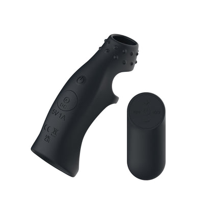 Passion Play Vibrating Cockring Sleeve -  USB Rechargeable Vibrating Penis Sleeve with Wireless Remote