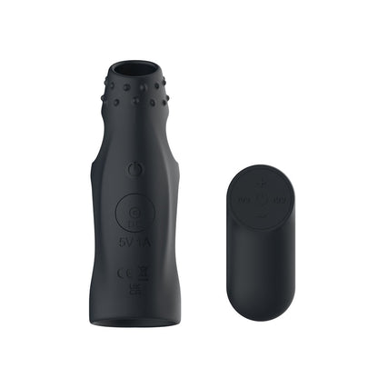 Passion Play Vibrating Cockring Sleeve -  USB Rechargeable Vibrating Penis Sleeve with Wireless Remote