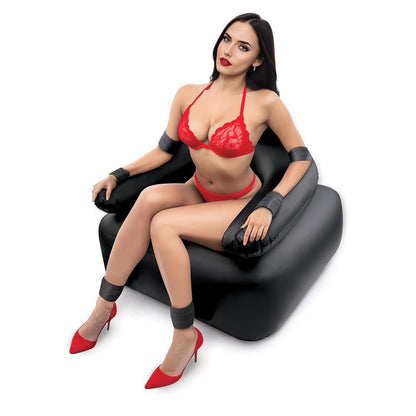 Whipsmart Inflatable Bondage Chair -  Inflatable Chair with 6'' Vibrating Dong