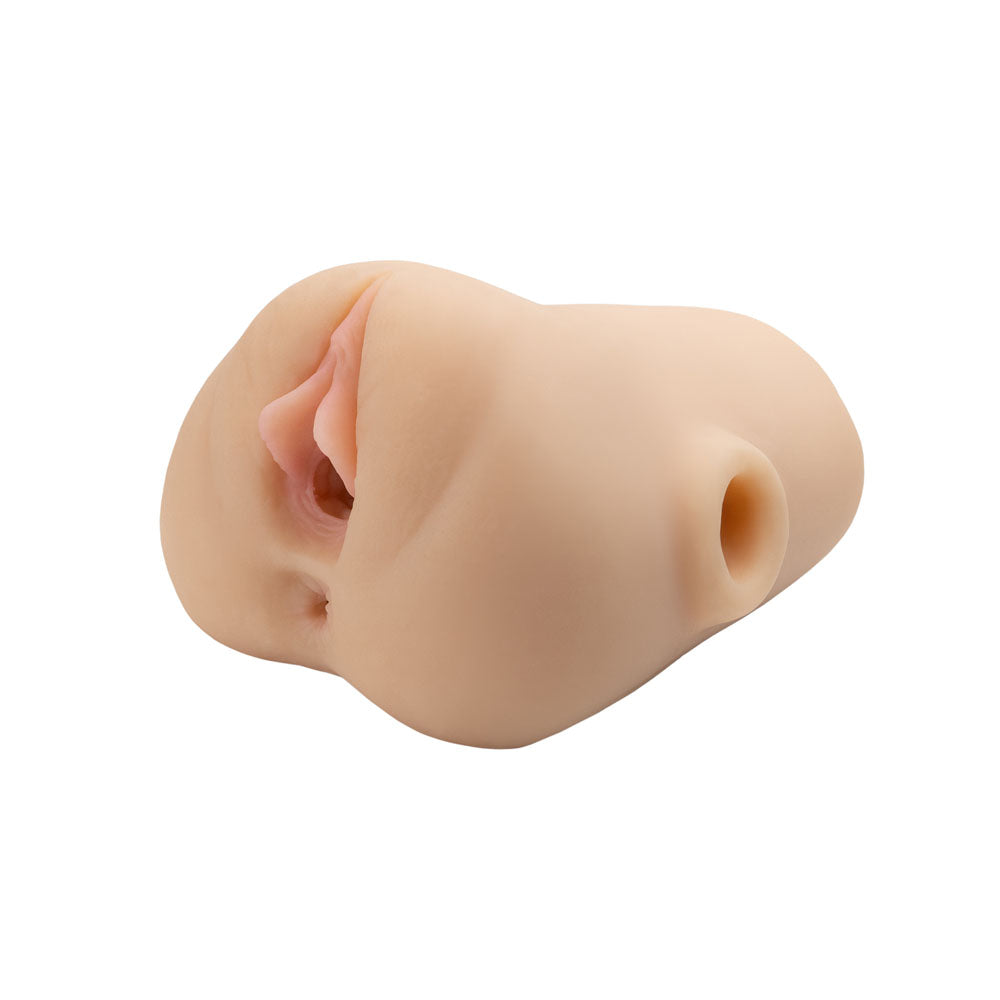 PDX Plus Double Pounder Vibrating Squeeze Stroker -  -  USB Rechargeable Vibrating Vagina Stroker