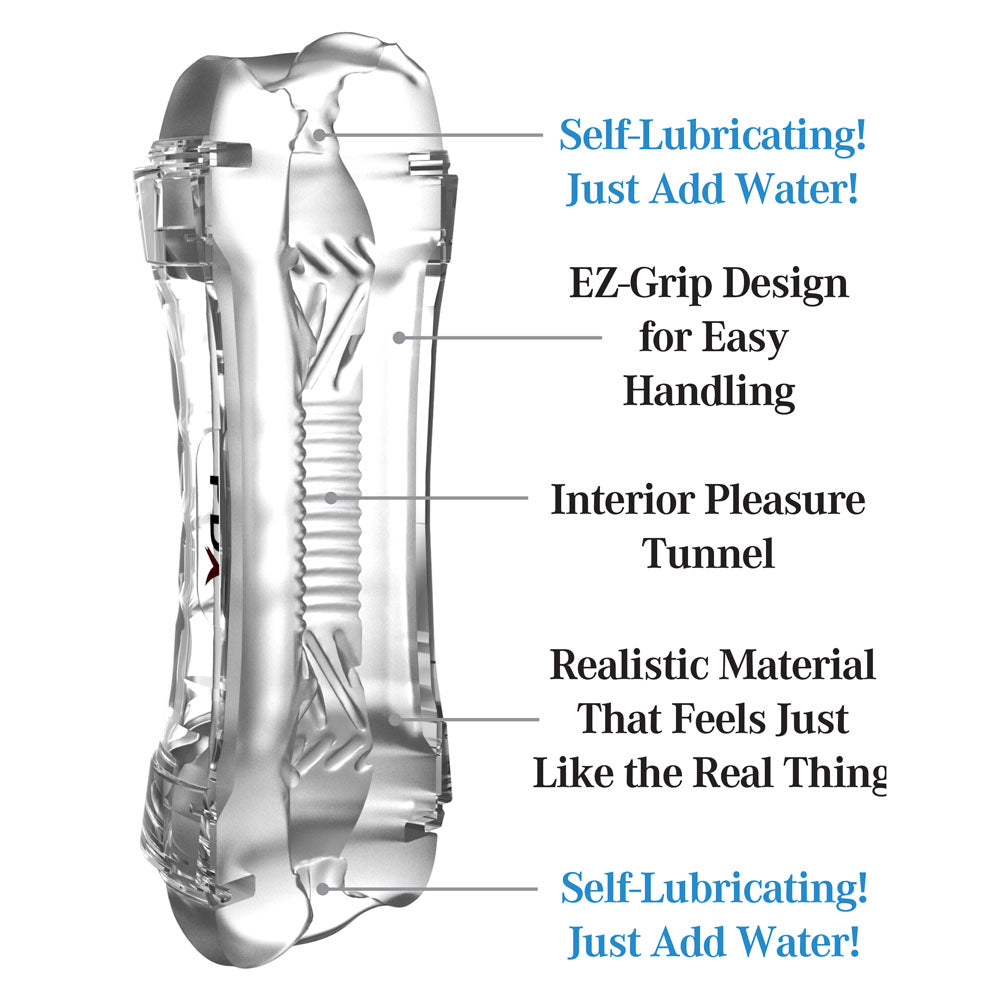 PDX Wet Pussies Super Flip-A-Pussy Over -  -  Dual Ended Self Lubricating Stroker (Vagina & Ass)