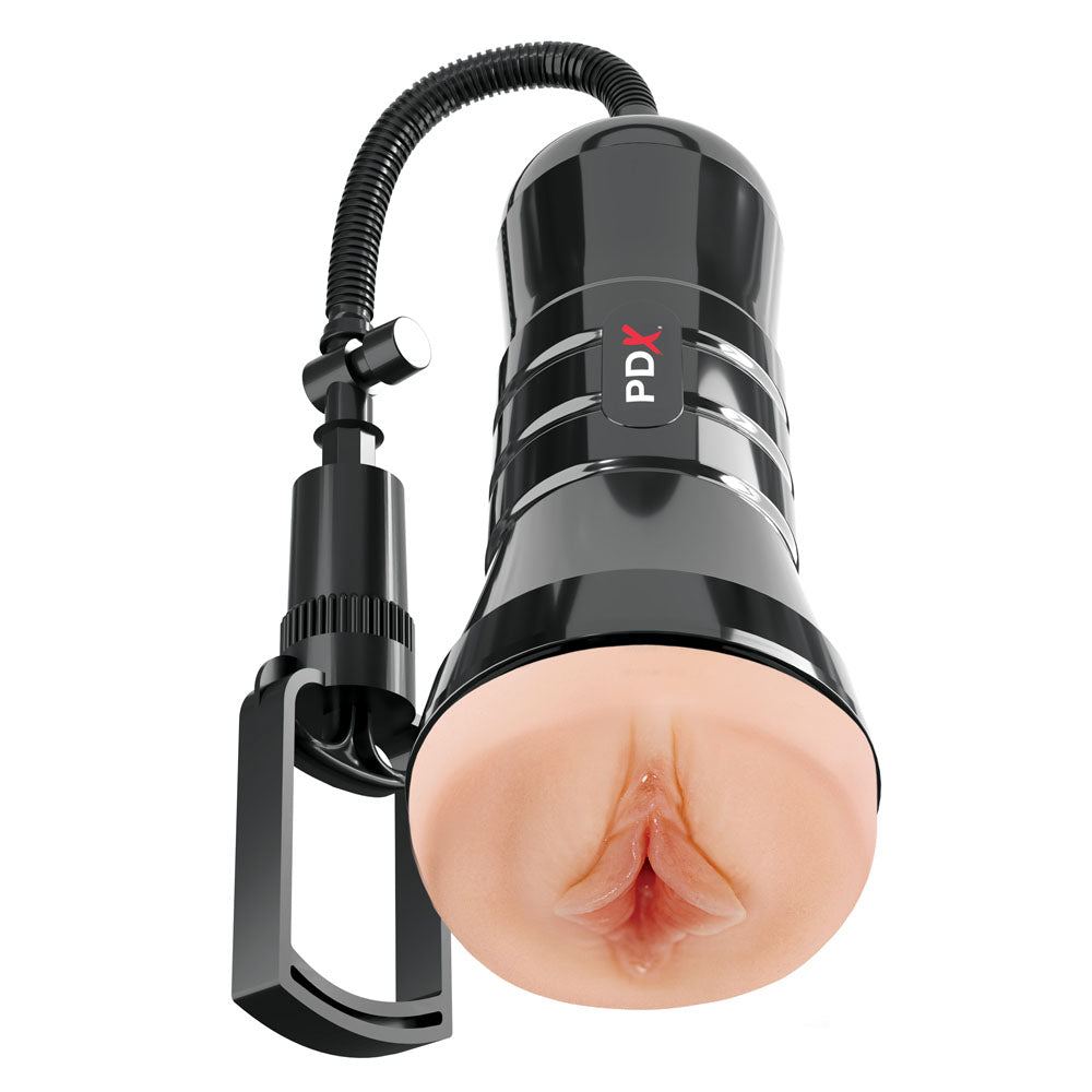 PDX Wet Pussies Super Sucker XXL Stroker -  -  Vagina Stroker with Suction Pump