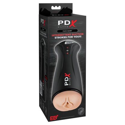 PDX Elite Fuck-Gasm -  - USB Rechargeable Sucking & Vibrating Auto Stroker