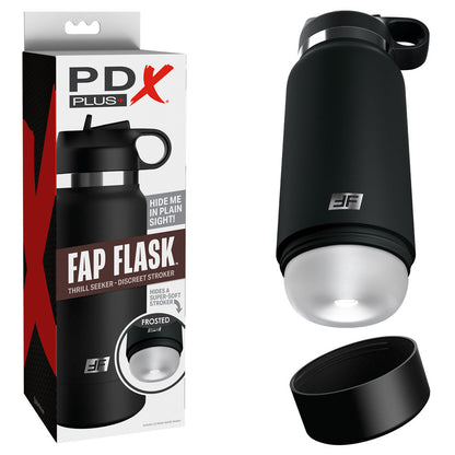 PDX Plus Fap Flask - Thrill Seeker - Frosted Discreet Stroker