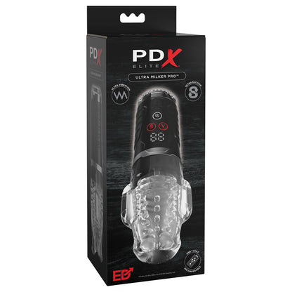 PDX Elite Ultra Milker Pro -  USB Rechargeable Vibrating & Sucking Auto Stroker