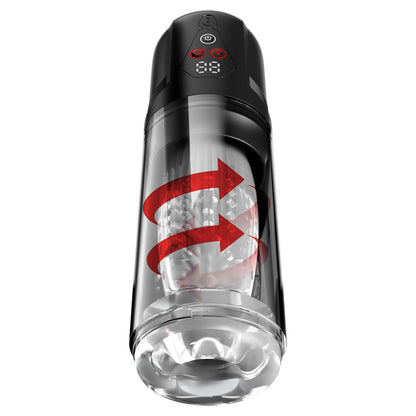 PDX Elite Mega-Bator Pro -  USB Rechargeable Vibrating & Spinning Auto Stroker