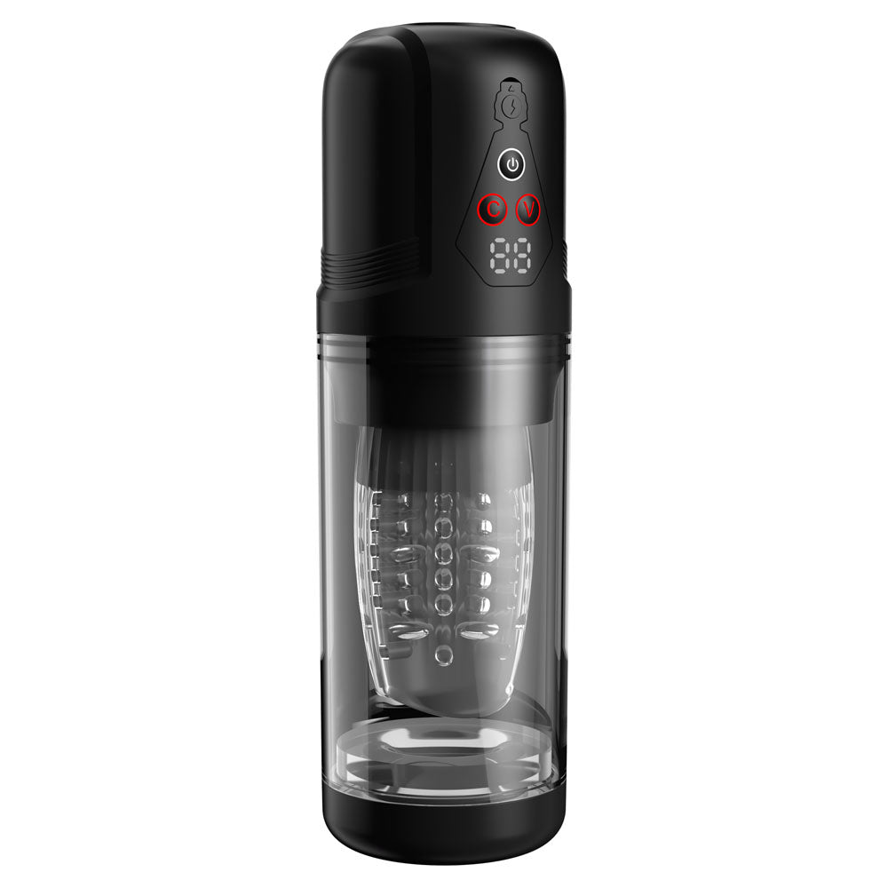 PDX Elite Mega-Bator Pro -  USB Rechargeable Vibrating & Spinning Auto Stroker