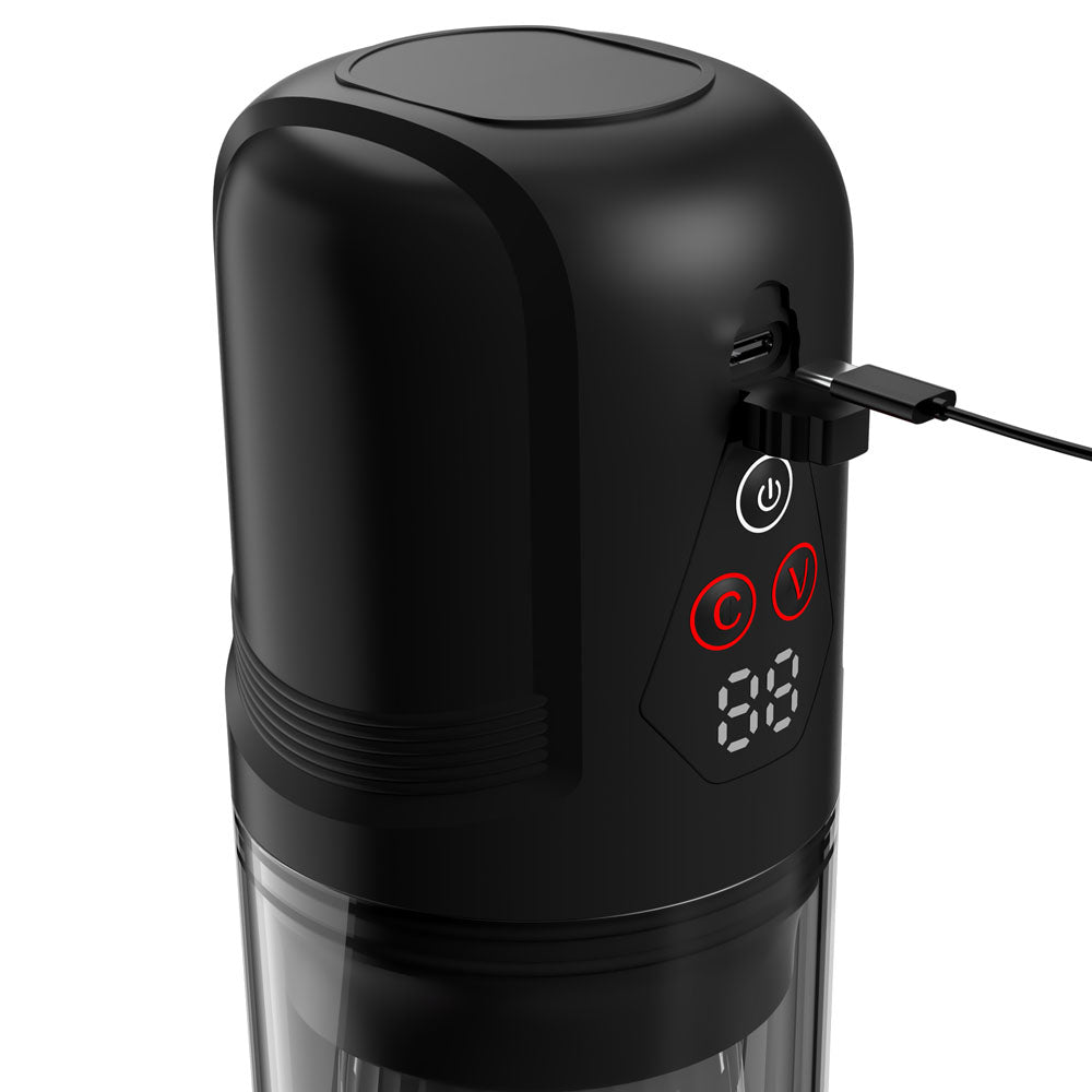 PDX Elite Mega-Bator Pro -  USB Rechargeable Vibrating & Spinning Auto Stroker