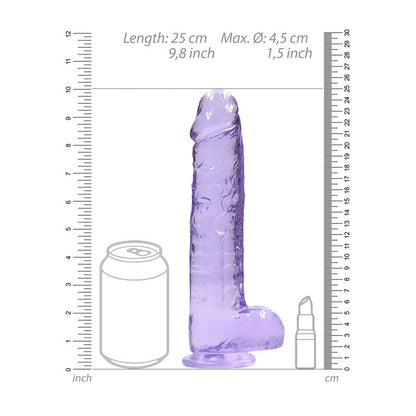 RealRock 9'' Realistic Dildo With Balls -  22.9 cm Dong