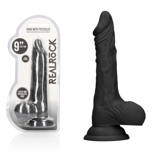REALROCK 9'' Realistic Dong with Balls -  -  22.9 cm Dong