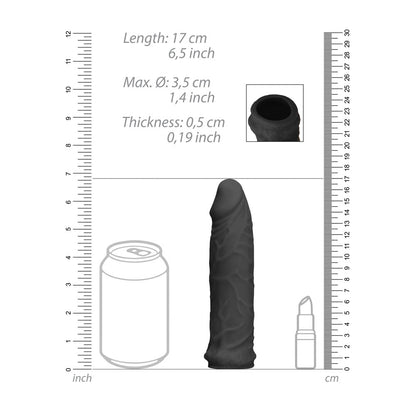 REALROCK 6'' Realistic Penis Sleeve -  -  15.2 cm Penis Extension Sleeve