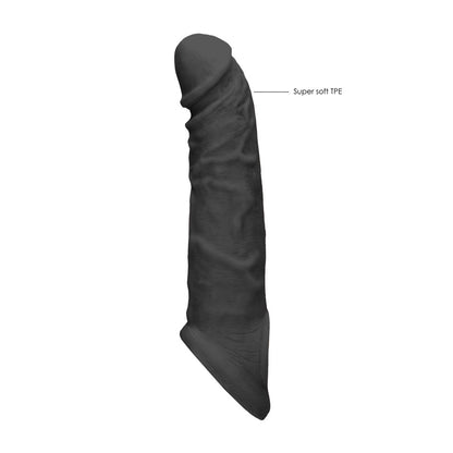 REALROCK 8'' Realistic Penis Extender with Rings -  -  20.3 cm Penis Extension Sleeve