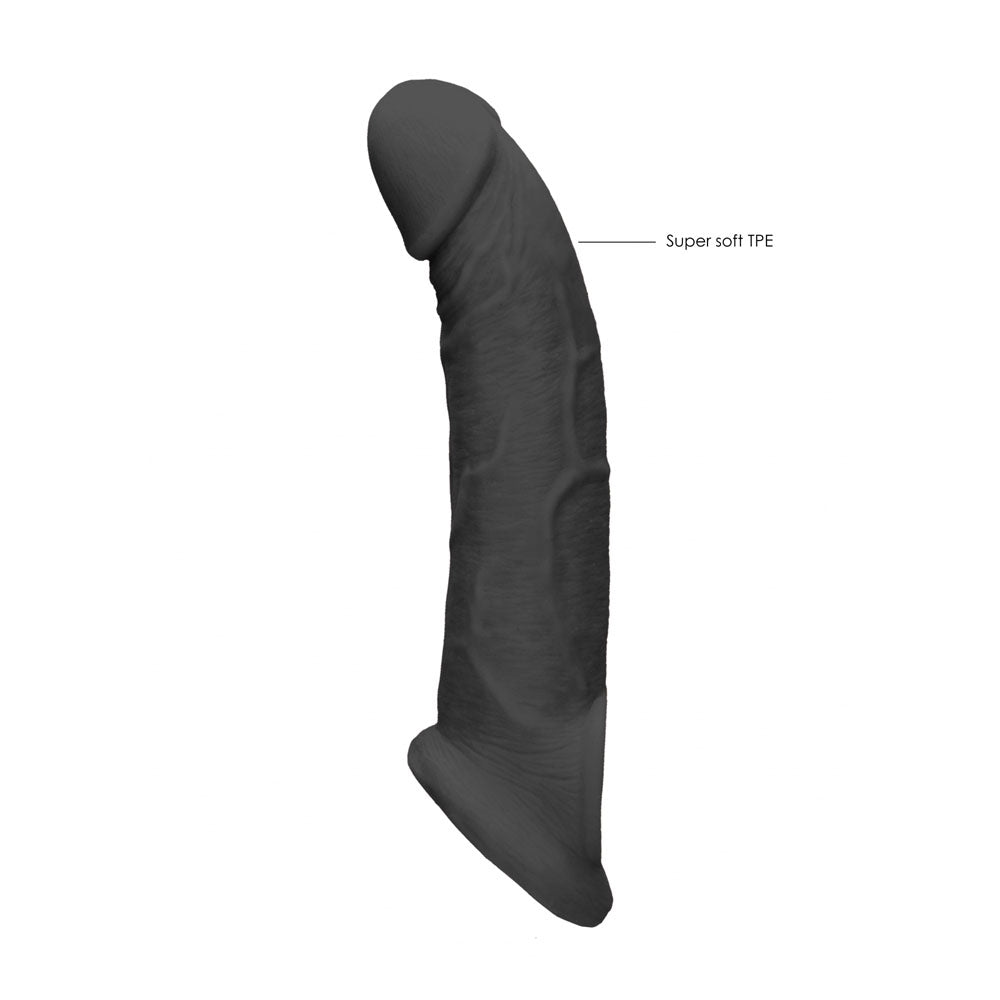 REALROCK 9'' Realistic Penis Extender with Rings -  -  22.9 cm Penis Extension Sleeve