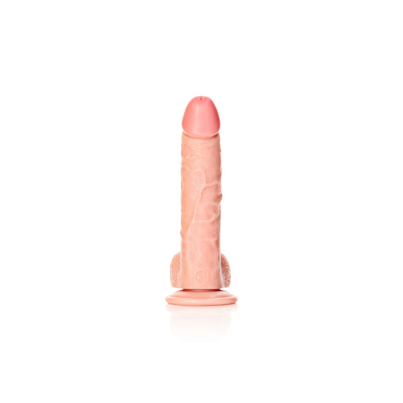 REALROCK Realistic Regular Curved Dong with Balls - 20.5 cm