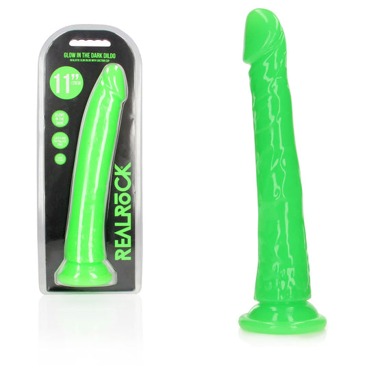 REALROCK 29 cm Slim Glow in the Dark Neon -  - Glow in Dark  29 cm (11'') Dong