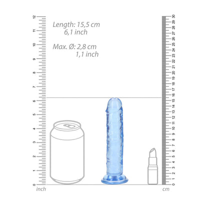 REALROCK 15.5 cm Straight Dildo -  -  15.5 cm (6'') Dong