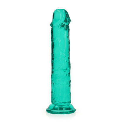 REALROCK 18 cm Straight Dildo - Turquoise - Turquoise 18 cm (7'') Dong